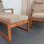 Pair of Danish Modern Lounge Chair Ottoman Sets Attributed to Børge Mogensen For Sale - Image 12 of 13