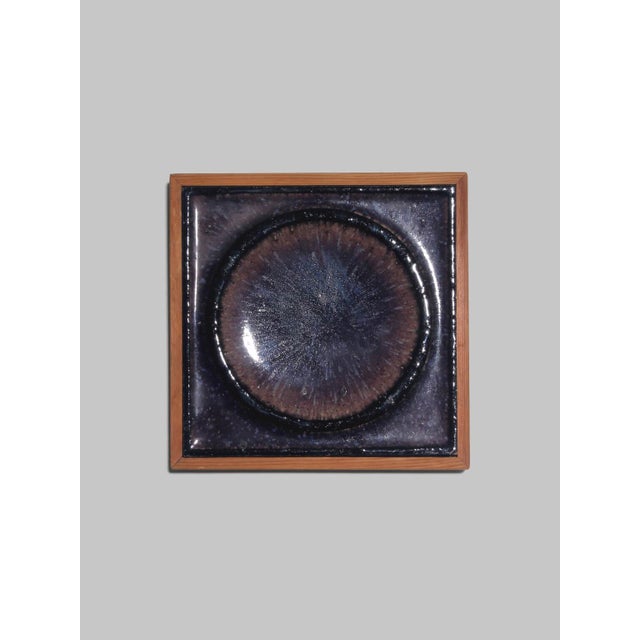 Mid-Century Ceramic Art Tile by Konrad Galaaen for Borgestad Fabrikker, Norway, 1960 For Sale - Image 6 of 6