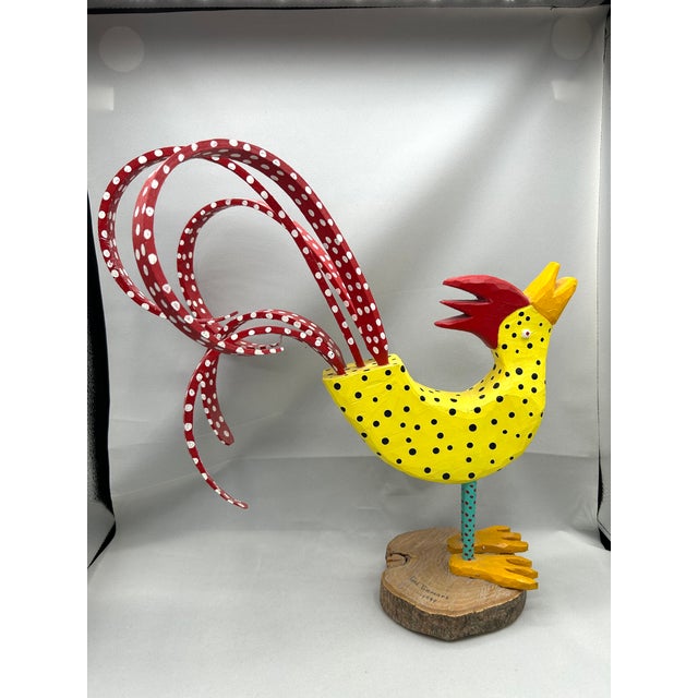 Folk Art Rooster Sculpture by Reed Timmons For Sale - Image 9 of 11
