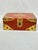 Late 19th Century Antique Asian Lacquered Red & Gold Box For Sale - Image 5 of 10