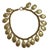 Vintage 1990s Chanel Season 26 Gold-Plated Oval Medallion CC Charm Collar Necklace For Sale