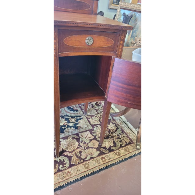 Wood Fine Antique Inlaid Federal Style Sideboard For Sale - Image 7 of 15
