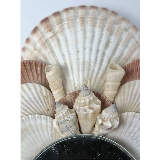 1970s Vintage Shell Mirror For Sale - Image 5 of 7
