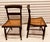 Black Antique Pair Hitchcock Chairs Black With Faded Greek Key Painting on Top of Chair Backs Cane Seats For Sale - Image 8 of 11