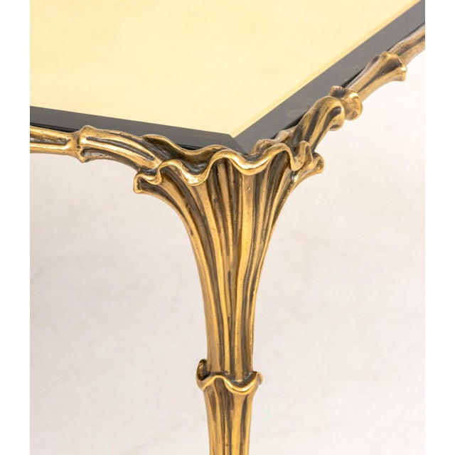 Maison Jansen Style Brass Coffee Table For Sale In New York - Image 6 of 8
