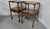 A very good pair of Georgian style solid mahogany night or lamp tables, each with a single drawer, standing on spade feet...