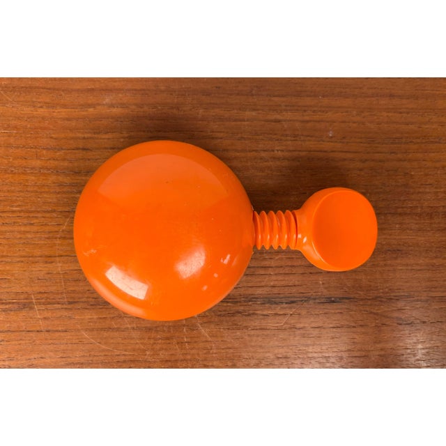 Mid-Century Modern Space Age Danish Orange Plastic Nutcracker from Dana Plast, 1960s, in Very Good conditions. Designed...