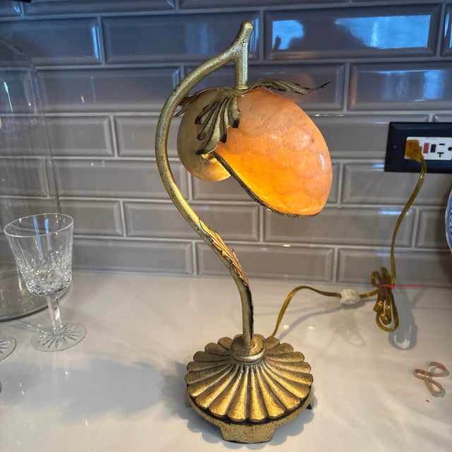 RARE Reproduction of the Luis comfort Tiffany nautical shell lamp. It is not made from shell but more like resin...