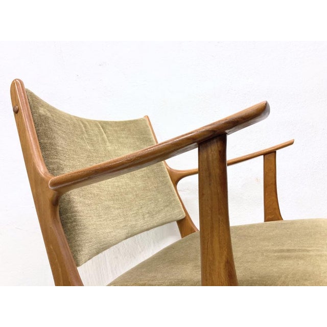 Wood Danish Teak Armchairs by Johannes Andersen for Uldum Møbler, 1950s, Set of 2 For Sale - Image 7 of 12