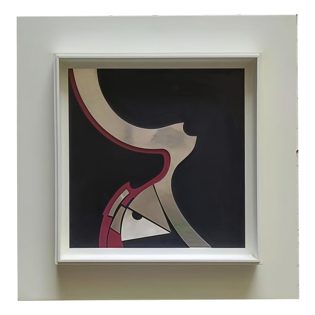 Enrico Nicu, Struttura Spaziale, 1970s, Screen Printing on Steel For Sale