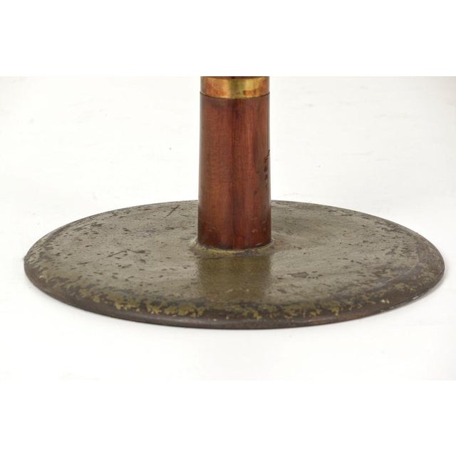 Metal Round Black Diner Table, USA, 1950s For Sale - Image 7 of 9