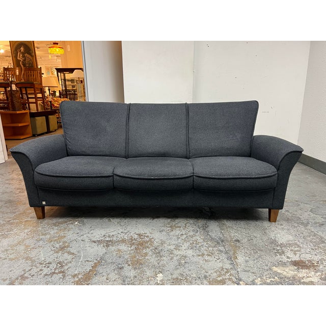 Fjords Classic Comfort Ida Dream Mole 3Seater Gray Wool Sofa Chairish