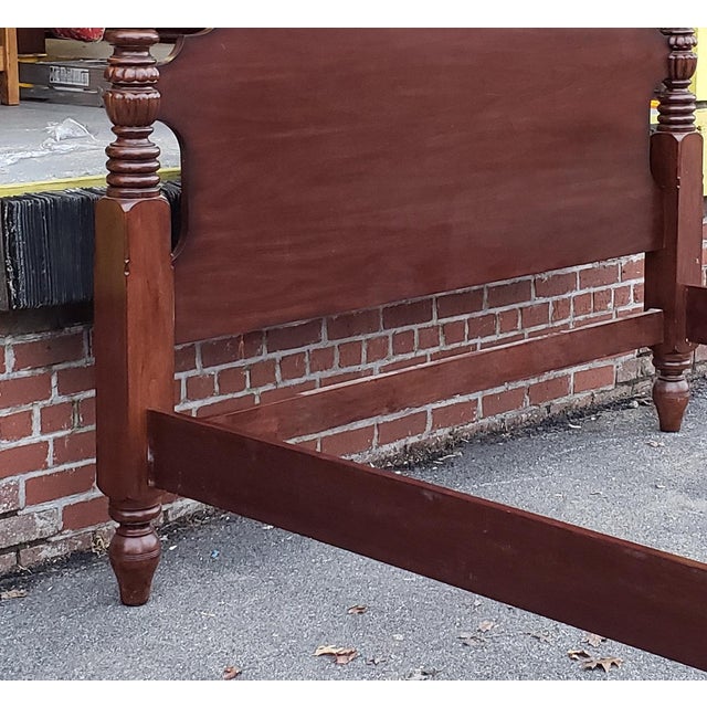 Martha Stewart for Bernhardt Furniture Seal Harbor King Size Mahogany 4 Poster Bed For Sale - Image 10 of 13