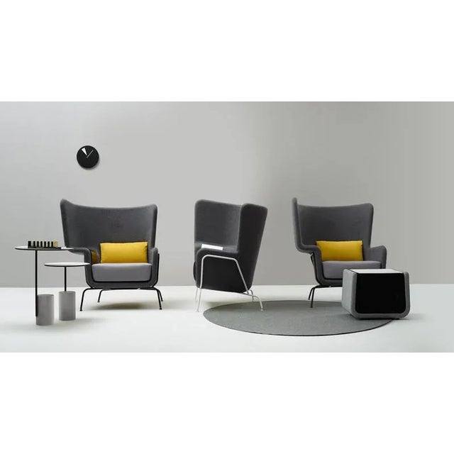 Metal Hip Chair in Metal by Quinti Sedute For Sale - Image 7 of 8