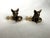 Metal English Traditional Small Figurative Fox Solid Brass Cabinet Knobs, a Pair For Sale - Image 7 of 10
