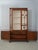 Chippendale Vintage Chippendale Adams Style Large Display Cabinet W. Paint Decoration For Sale - Image 3 of 18