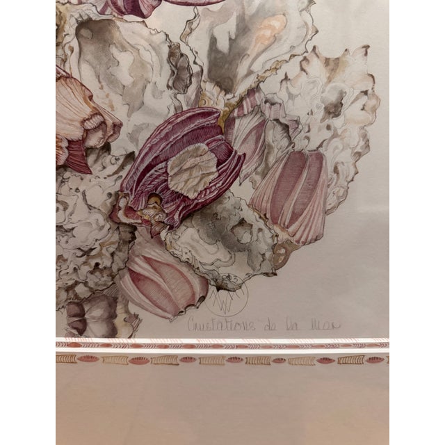 "Crustations de la Mer" is an original watercolor painting by Scottish born artist, Valerie Wall. Painted in 2003. The...