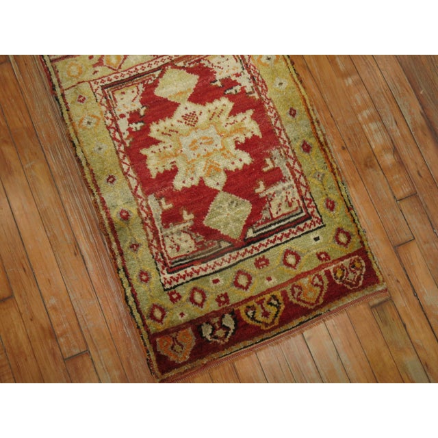 Antique Turkish Red Rug - 1'11" x 3' For Sale - Image 4 of 6