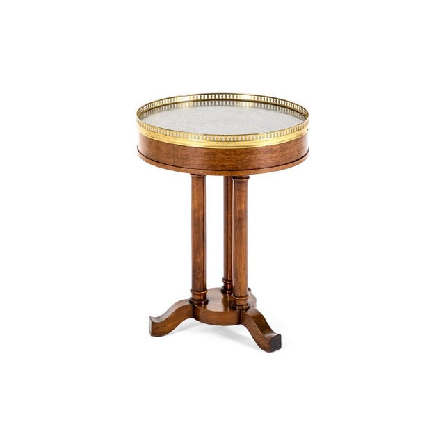 Antique French Gueridon Table with Marble Top, 1800s For Sale - Image 3 of 12