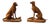 Monumental Cast Iron Hunting Hounds After Henri Alfred Jacquemart, Set of 2 For Sale