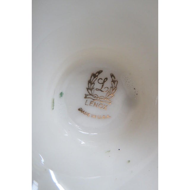 Lenox Lenox Woodland Porcelain Bud Vase Ivory With Embossed Acanthus Leaf Design 4885b For Sale - Image 4 of 11