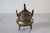 Antique Qing Dynasty Solid Brass Tripod Incense Burner For Sale - Image 4 of 9
