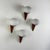 1970s Italian Lancia Wall Sconces in Brass and Opaline Glass from Stilux Milano, 1960s,Set of 4 For Sale - Image 5 of 13
