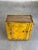Yellow Vintage Industrial Yellow Metal Rolling Cabinet Cart For Sale - Image 8 of 12