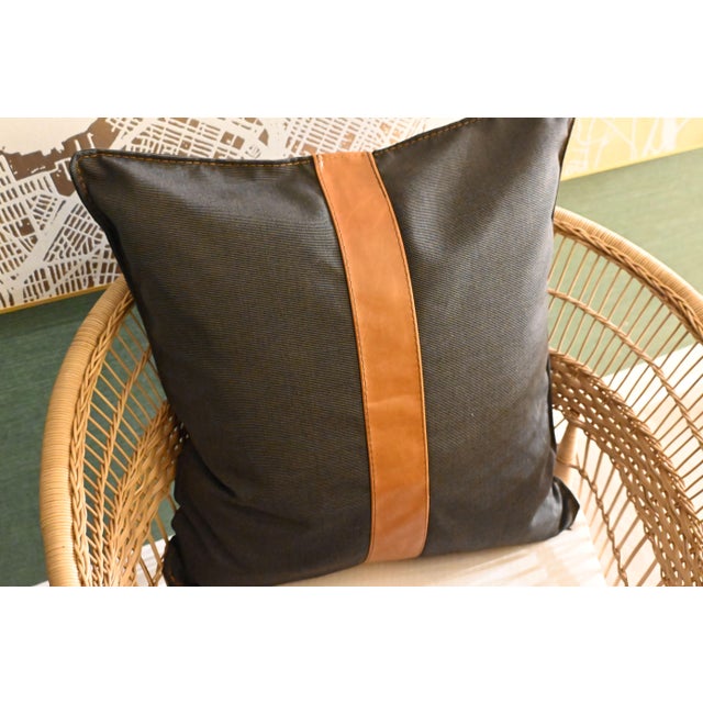 Make a bold yet refined statement with this modern accent pillow, designed to marry texture, warmth, and versatility....