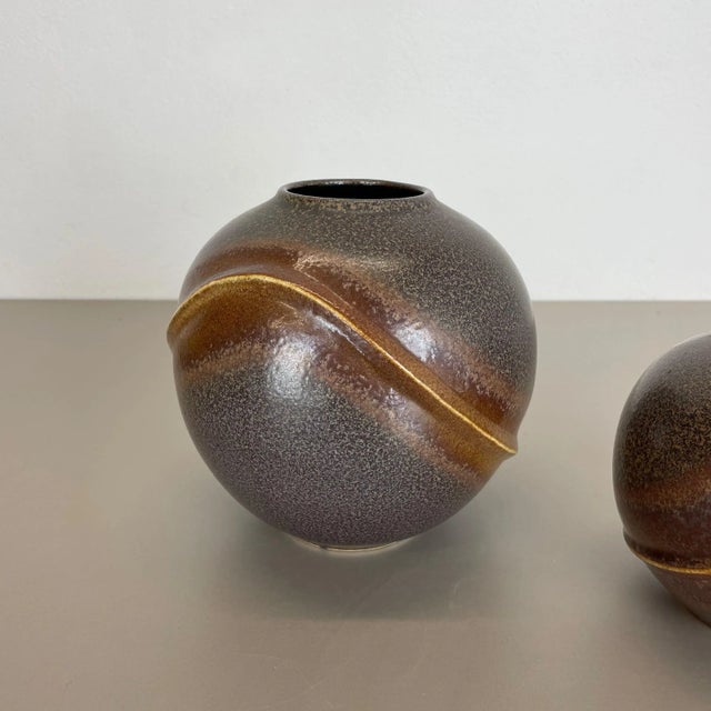 Ceramic Pottery Orion Vases from Dümler and Breiden, Germany, 1970s, Set of 2 For Sale - Image 6 of 18