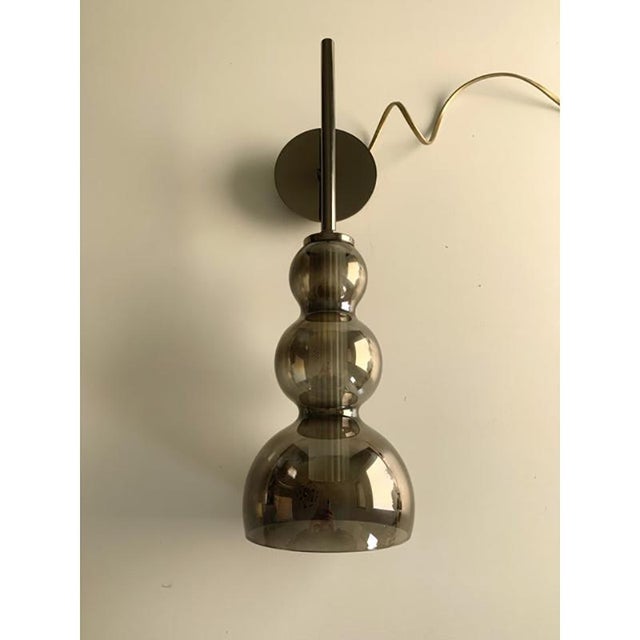 Early 21st Century Smoked in Black Nickel Wall Sconces, Set of 2 For Sale - Image 5 of 11