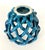 Hand Crafted Cerluean Blue Twisted Pottery Bowl For Sale - Image 14 of 16