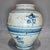 Antique Chinese Blue & White Calligraphy Ceramic Storage Jar, Chinoiserie Decor Vessel For Sale - Image 4 of 9