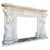 This exquisite hand-carved marble fireplace features beautifully detailed statues of children, adding a touch of charm and...