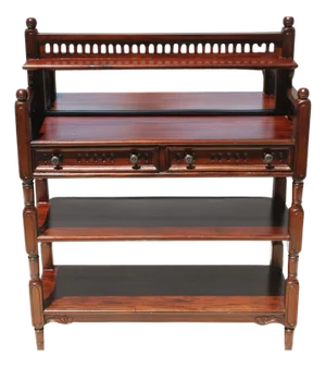 Late 20th Century Mahogany Console Table Hall Table With Mirror
