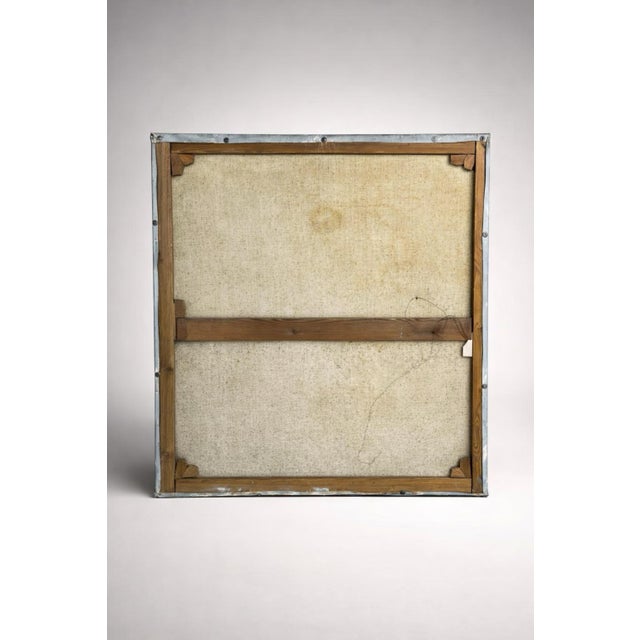 Fantastic still life painting of delft plate, lobster, lemon, pitcher, fish, wine, apple, flowers. Rich colors, textural...