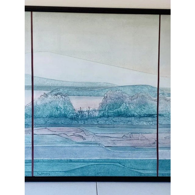 Renata Zerner "Big Country" Triptych 1986, Ap For Sale In Los Angeles - Image 6 of 11