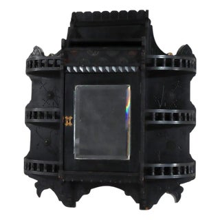 Antique Kimble & Cabus Attr Aesthetic Movement Ebonized Wall Cabinet C1870, Attributed For Sale