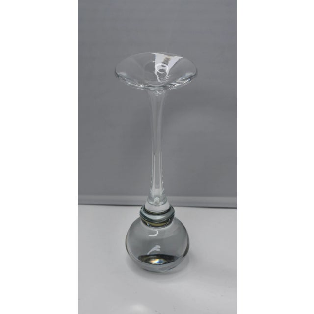 Kosta Boda 1960s Mid-Century Modern Kjell Engman Kosta Boda Bottle Neck Trumpet Bud Vase For Sale - Image 4 of 7