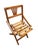Rare pair of mid-century era children's folding slat wood chairs inspired by the designs of George Nelson. Each chair...