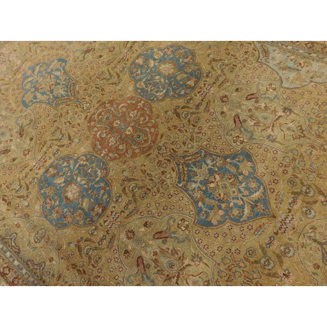 Textile Genuine Hand Knotted Indo Persian Rug. 8'x 10' For Sale - Image 7 of 18