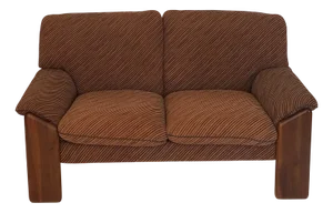 Two-Seater Sofa in Brown Velvet by Mobil Girgi, 1970s
