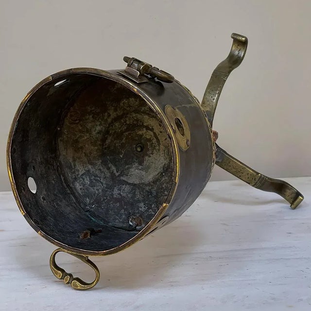 18th Century Dutch Bronze & Copper Tea Kettle Warmer For Sale - Image 9 of 13
