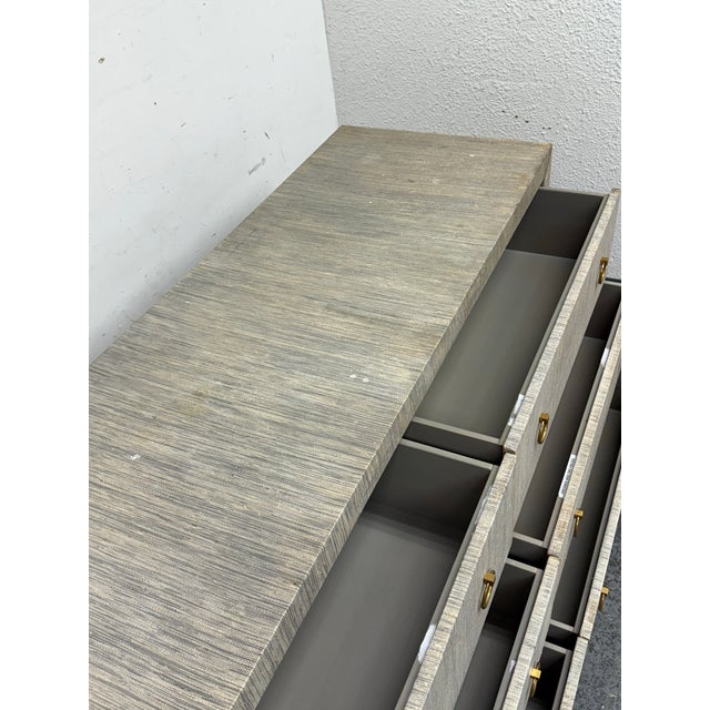 Coastal Serena & Lily Linen Wrapped Driftway Dresser For Sale - Image 3 of 12