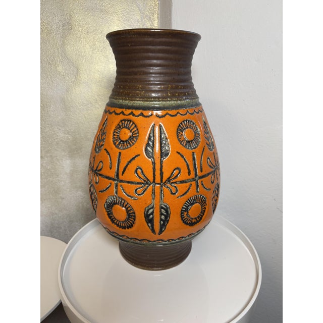 Large Ceramic Floor Vase from Wekara, Germany, 1960s For Sale - Image 6 of 9