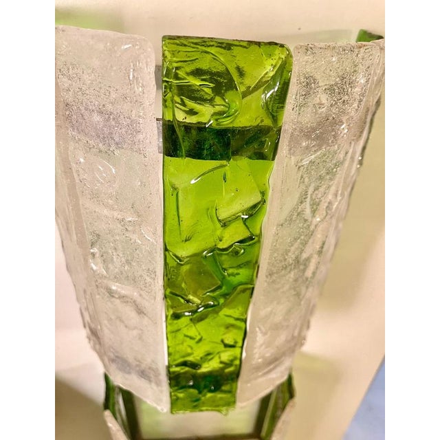 1970s Vintage Italian Wall Light in Glass by Albano Poli for Poliarte, 1970s, Set of 2 For Sale - Image 5 of 10