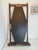Brown Vintage Wooden Mirror with Shelf, Italy, 1950s For Sale - Image 8 of 9