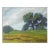 Vintage Impressionist Landscape Lone Oak Tree Painting For Sale
