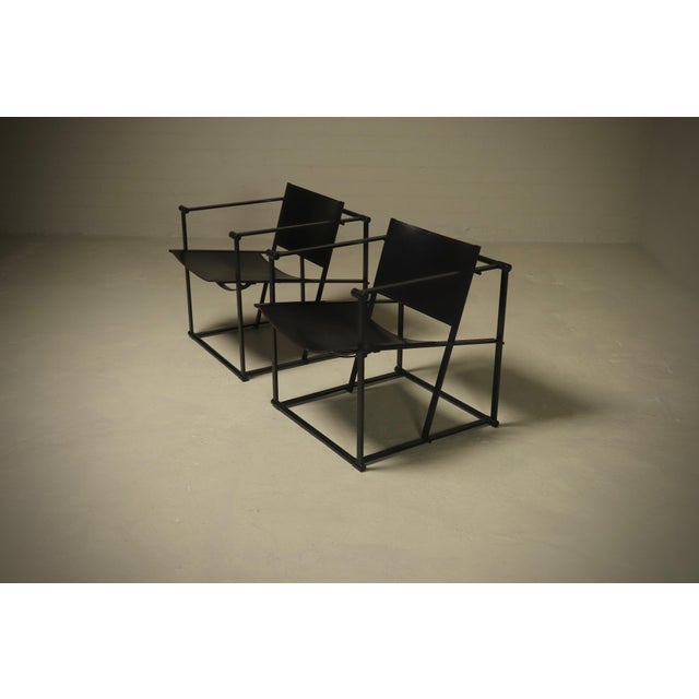 Set of 2 FM60 lounge chairs designed by Radboud van Beekum for Pastoe in 1984. Perfect example of Dutch minimalism....