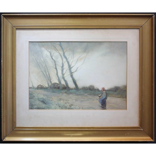 William Tatton Winter, The Wanderer, 1910, Watercolor, Framed For Sale - Image 12 of 12